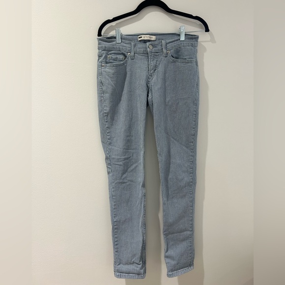 Levi's Denim - Levi’s 524 Too Superlow Skinny Pen Stripe Jeans Size 7